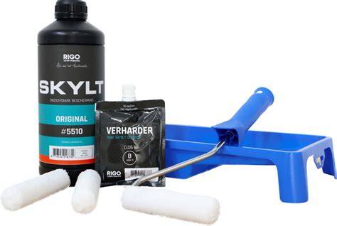 Foto: Skylt lak afwerking voorbeeld