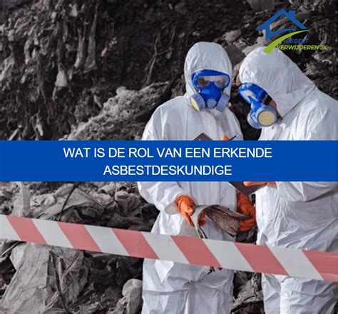 Schema van de taken van een asbestdeskundige, van inventarisatie tot rapportage