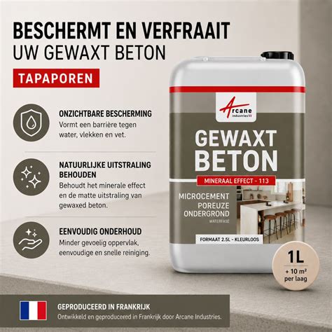 Beton ciré en spuitwerk voor bescherming