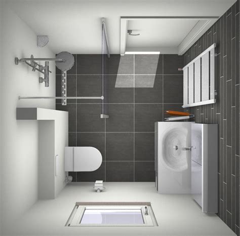 Voorbeeld van een kleine badkamer met een efficiënt ingerichte inloopdouche