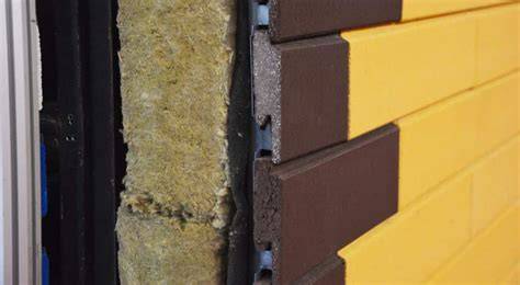Minerale baksteenachtige gevelplaat in productie