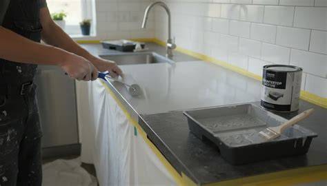 Afbeelding: stappenplan schilderen van aanrechtblad