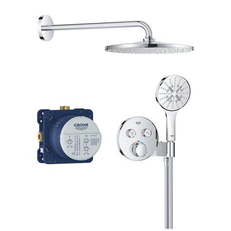 Infographic: GROHE Rainshower SmartControl systeemoverzicht