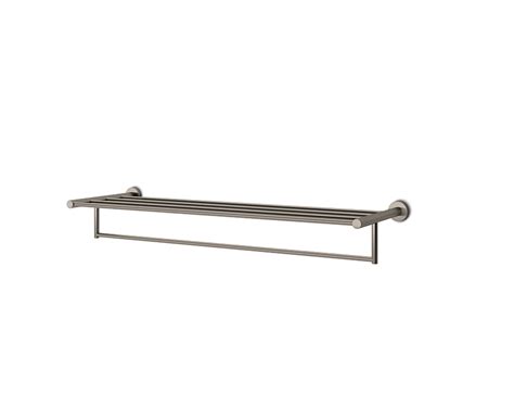 Afbeelding: JEE-O slimline handdoekrek in bronzen afwerking