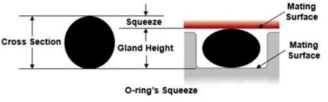 Diagram: Plaatsing rubber in groef