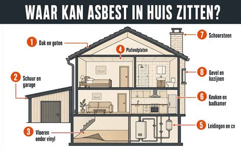 Infographic: Waar leg zaken rond asbest in huis vast