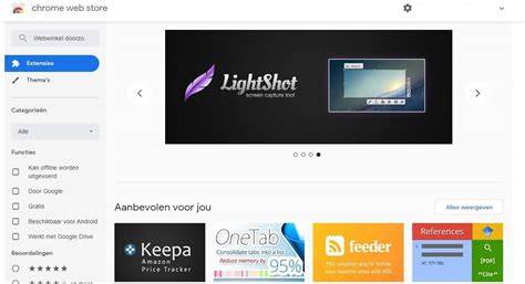 Screenshot: Chrome Extensies beheren pagina