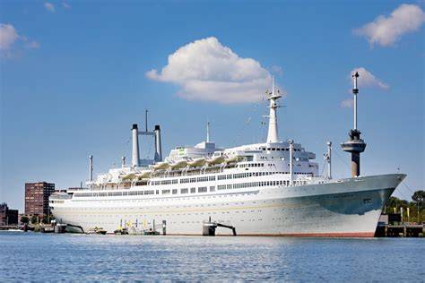 ss Rotterdam tewaterlating en vertrek naar New York
