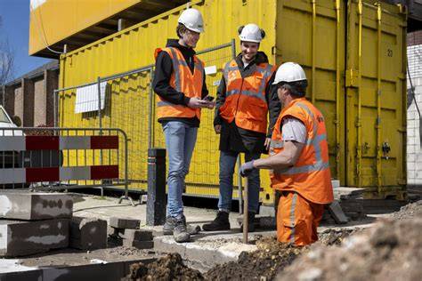 Foto: gevelinspectie in uitvoering