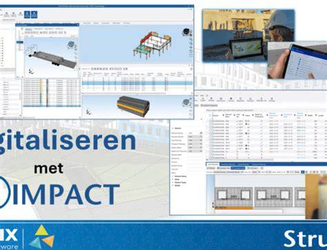 3D-visualisatie van IMPACT Precast software in de cloud