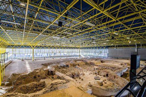 Hypocaustum in het Thermenmuseum, Heerlen