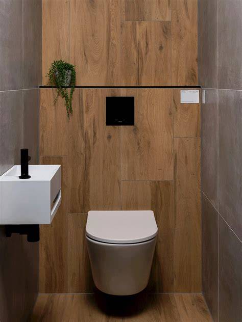 Afbeelding: Voorbeelden van PVC vloeropties voor toilet (betonlook, houtlook, tegels) in verschillende kleuren en patronen