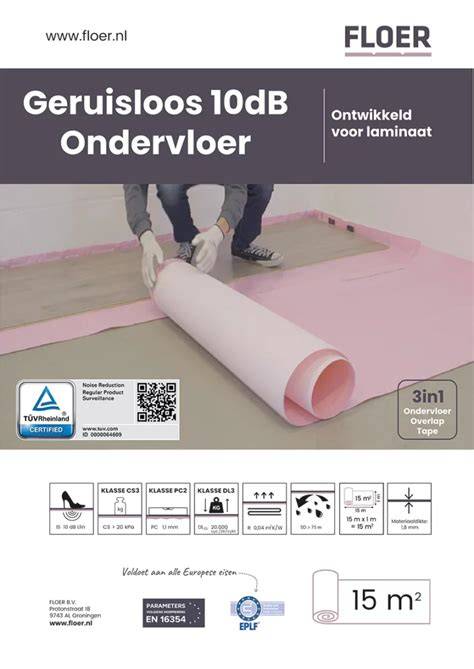 Infographic: TÜV-certificaat en 10 dB geluidsreductie in ondervloeren