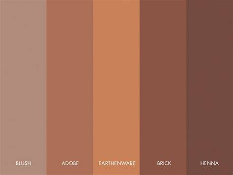 Kleurenpalet: zandtinten, terracotta, grijstinten en aardse kleuren