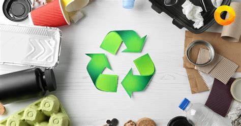 Illustratie: Milieuvriendelijke PVC-productie en recyclingbeelden