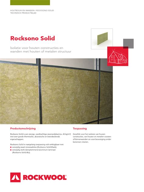 RockSono Solid - voor binnentoepassingen en gevels