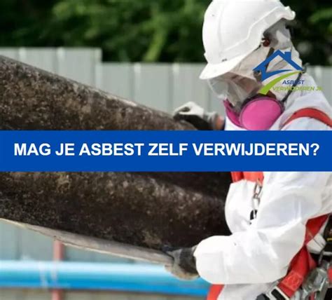 Infographic die de voorwaarden voor particulieren om zelf asbest te verwijderen visualiseert.