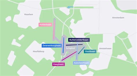 Infographic: Overzicht van Schiphol-banen en geplande onderhoudsmetingen