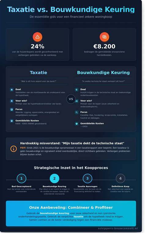 Infographic: transformatie vs verbouwing met bouwkundige criteria en fiscale aspecten