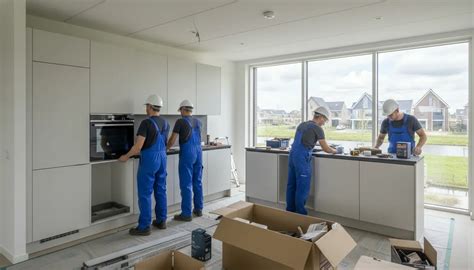 Diagram: kostenverdeling keuken (apparatuur, kasten, werkblad, montage)