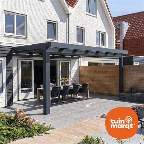 Prijsvergelijk aluminium vs. houten overkapping grafiek