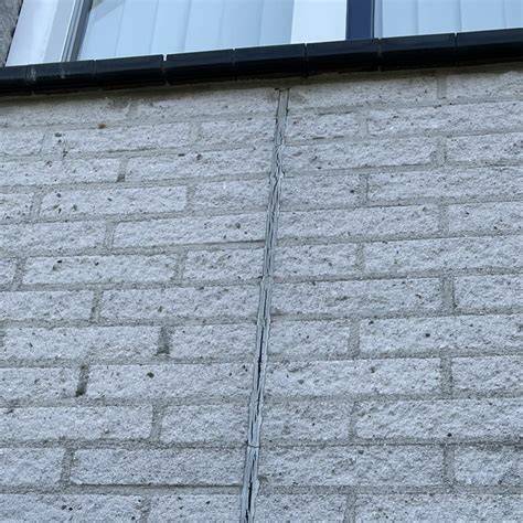 Illustratie: dilatatievoegen in een buitenmuur
