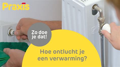 Illustratie van het testen van een geïnstalleerde radiator