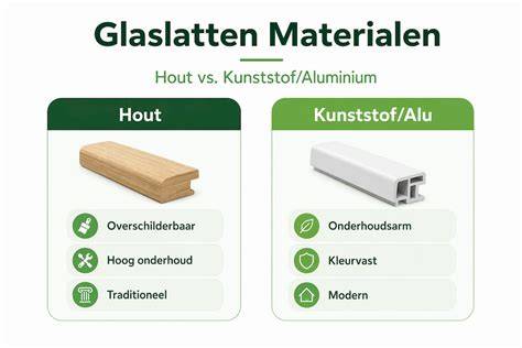Kernpunten infographic over kunststof vs hout