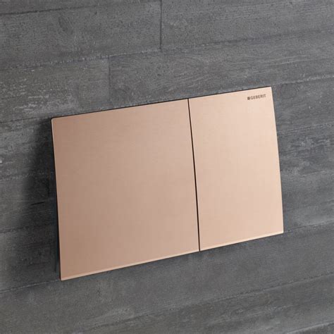Verschillende Geberit bedieningsplaten in diverse designs en materialen