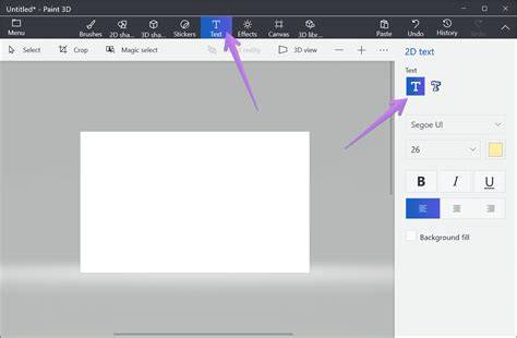 Infographic: Stappen voor tekst toevoegen in Paint/Paint 3D