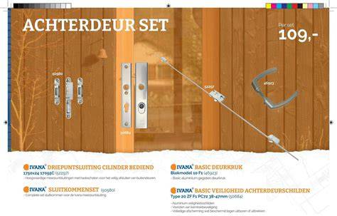 Schema: Driepuntsluiting en veiligheidsscharnieren