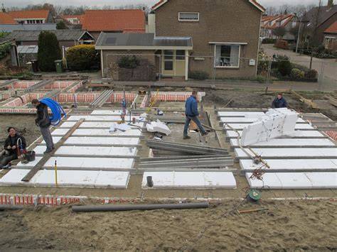 Infographic: Overzicht broodjesvloeropbouw met balken, broodjes en wapening
