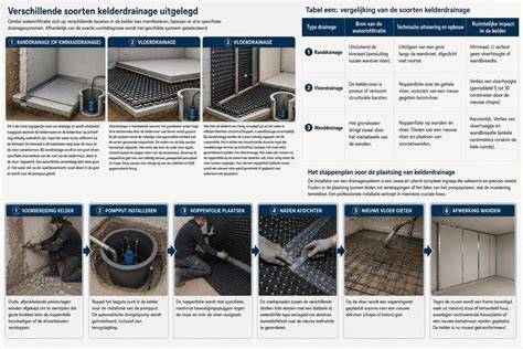 Infographic: Overzicht van kelderdrainage, kelderbekuiping en kelderinjectie