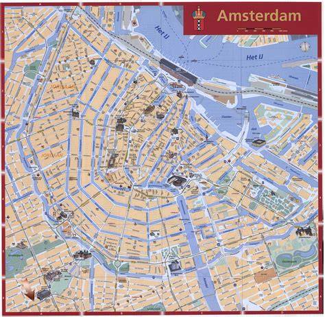 Kaart van Amsterdam met inzamelpunten voor laminaat
