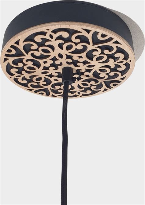 Illustratie van de Flash your Lamps plafond rozet, met opties voor meerdere lampen