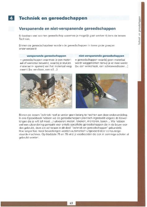 Overzicht merkonderdelen en gereedschappen