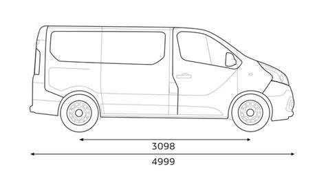 Infographic: Renault Trafic afmetingen en hoogtes