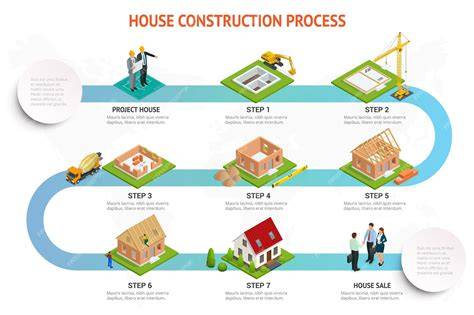 Infographic over prefab bouwproces en fasen