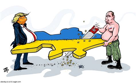 Satirische cartoon over de 