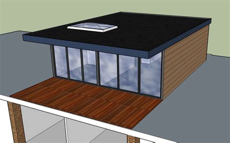 Visualisatie van de opbouw van een prefab kelder.