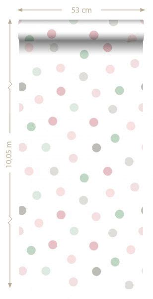Voorbeelden van kinderbehang met kleurrijke stippen