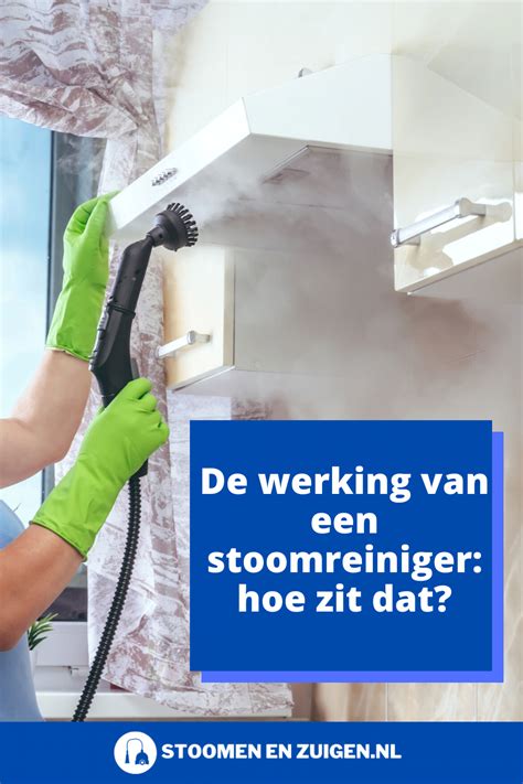 Illustratie van een stoomreiniger die stoom afgeeft