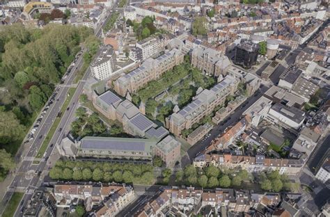 Artistieke impressie van de herontwikkelde Leopoldskazerne als open stadswijk