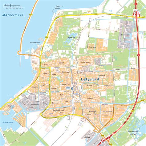 Kaart van Lelystad met gebieden waar gevelspecialisten actief zijn