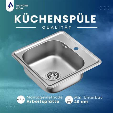 Infographic: Vierkante RVS spoelbak 48x48 cm met kraangat