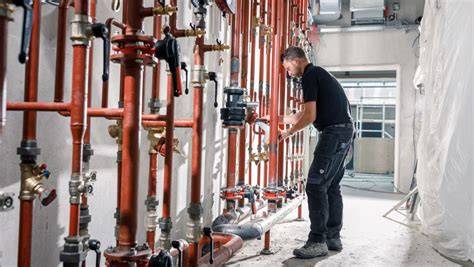 Foto: Team van Installatietechniek Raalte achter een verwarmingsinstallatie