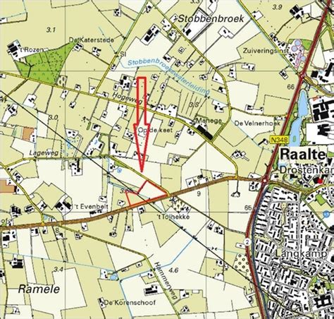 kaart ligging Wijheseweg Raalte en zonnepanelenopstelling