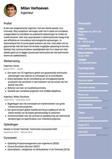 Infographic: Structuur van een technisch CV en veelgemaakte fouten
