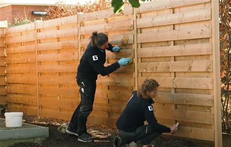onderhoud schutting beitsen olien