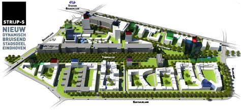 Plattegrond en toekomstige parkeergarage Strijp-S